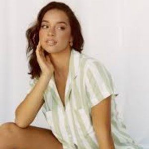 Piyama Abigail Sleep Set Margarita Green Bridesmaids Pajamas